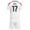 Maillot de Supporter Allemagne Wirtz 17 Domicile Euro 2024 Pour Enfant